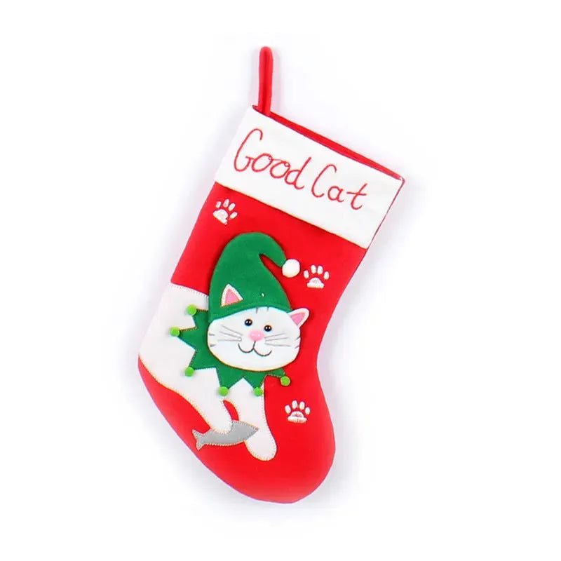 Cute Dogs And Cats Christmas Socks - Bellarte Enchanté Cute Dogs And Cats Christmas Socks
